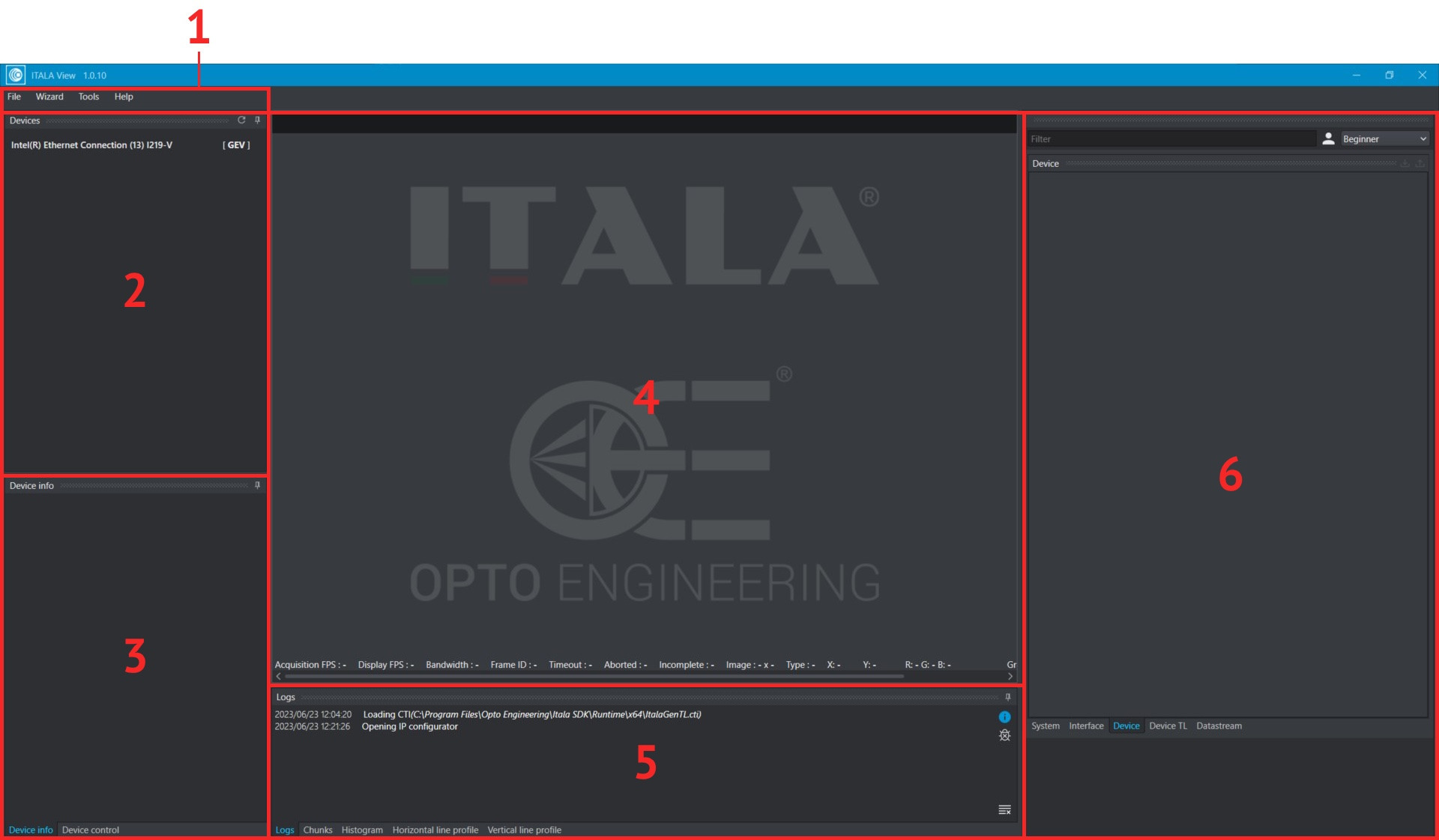 ITALA View main window