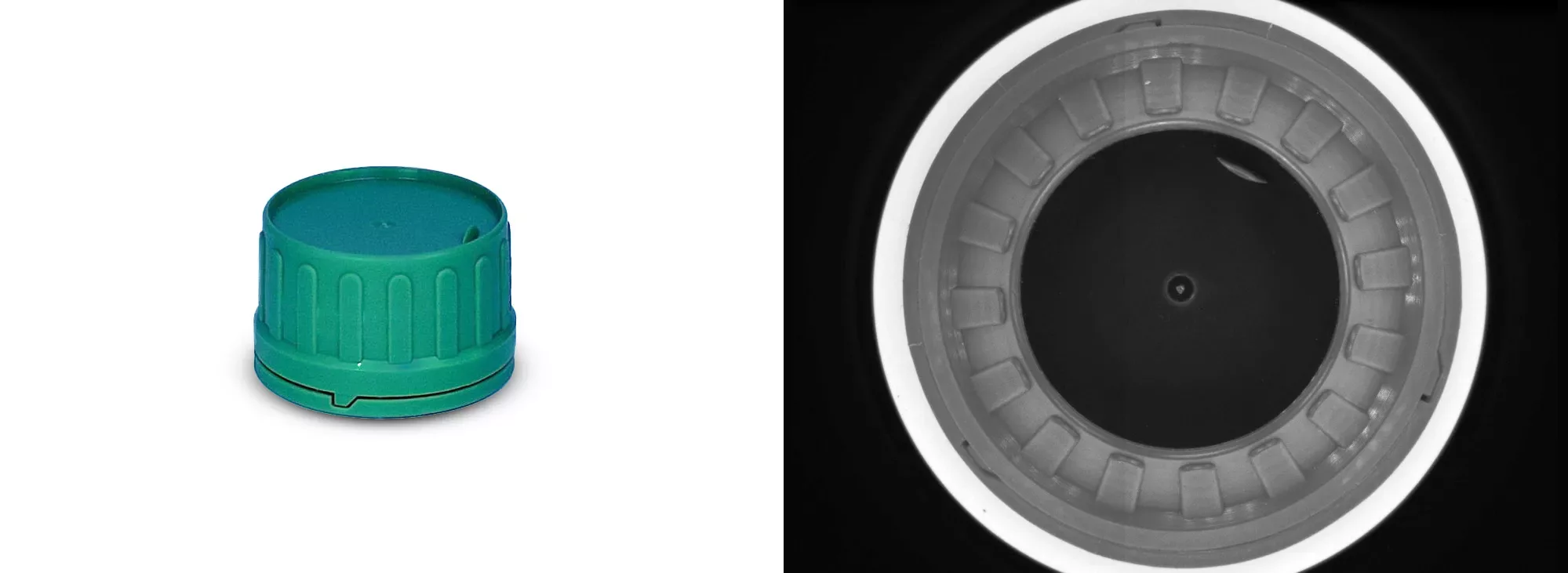 Grooved cap