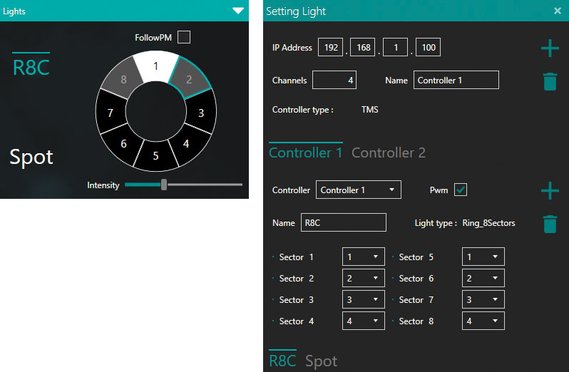 Smart light control integration