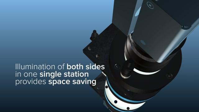 View-through LED illuminator system for machine vision applications