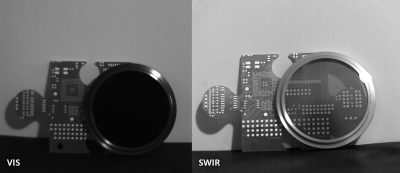 Silicon is transparent in the SWIR waveband. SWIR image taken with Opto E SW05020 lens and ABS GmbH SWIR camera IK1523. Image courtesy of ABS GmbH