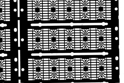 Electronic board imaged with a TC16M telecentric lens